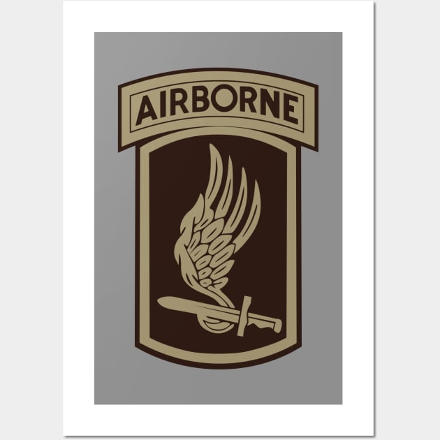 173rd Airborne Patch (desert subdued) Wall Art by Firemission45